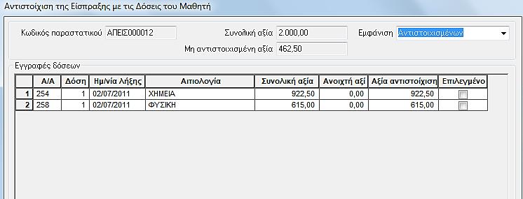 ) Σφνδεςθ του μακθτι και του προςϊπου που εξοφλεί (οικονομικόσ υπόχρεοσ) Πολλαπλοί