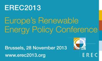 EREC2013 ΔΙΑΜΕΨΘ ΓΙΑ ΣΙ ΑΟΑΟΕΩΙΞΕ ΠΘΓΕ ΕΟΕΡΓΕΙΑ ΣΘΟ ΕΤΡΩΠΘ, ΣΙ 28 ΟΡΕΞΒΡΙΡΤ 2013, ΣΙ ΒΡΤΠΕΝΝΕ ΣΡ ΒΕΝΓΙΡ Προςκαλείςτε ςτθ Διάςκεψθ για τισ ανανεϊςιμεσ πθγζσ ενζργειασ όπου κα ςυμμετζχουν 500