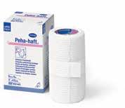 Peha-haft 4 cm x 4 m 1 τεμ. 932 441 280 0,98 Περιποίηση Τραυμάτων Peha-haft Αυτοσυγκρατούμενοι ελαστικοί επίδεσμοι χωρίς λάτεξ Διαθέτουν περίπου 85% ελαστικότητα.