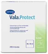 992 435 9 8,42 Vala Protect Προστατευτικά σεντόνια μιας χρήσης Παρέχουν ασφαλή υγιεινή σε όλους τους κλινικούς τομείς, καθώς και στη φροντίδα ηλικιωμένων.