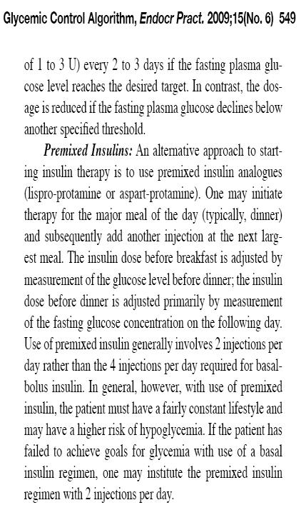 ΑΑCE / ACE 2009 Consensus Statement Glycemic