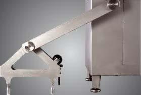 The machine can pre-mix meat products due to a special mixing-arm placed within the machine s working area and this selection can be activated by a control button on the machine s control board.