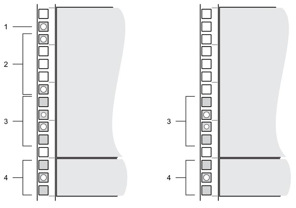 Προσδιορισμός της θέσης τοποθέτησης Προσδιορίστε πού θα τοποθετήσετε το Κουτί επέκτασης SC460 στο rack. 1 Εντοπίστε μια θέση στο rack με χώρο 4U για το κουτί επέκτασης.
