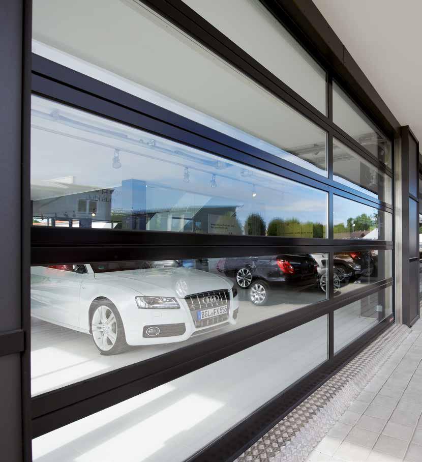 ALR F42 Glazing, ALR 67 Thermo Glazing Γυάλινες πόρτες αλουμινίου μεγάλης επιφάνειας Καταστήματα