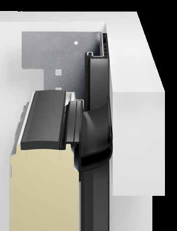 Αποκλειστικά στην Hörmann ThermoFrame προαιρετικό για όλες τις βιομηχανικές σπαστές πόρτες Σε θερμαινόμενες αίθουσες απαραίτητες είναι οι