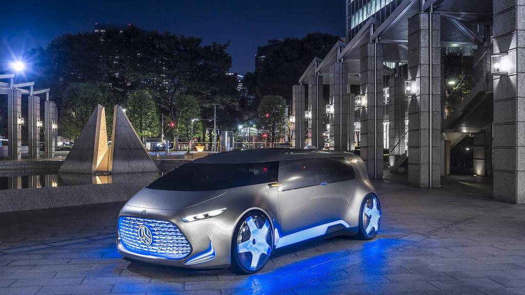 Mercedes-Benz Vision Tokyo Μετά το F 015 Luxury in Motion, η Mercedez επανέρχεται με το μοντέλο Mercedez Benz Vision Tokyo, το οποίο αντιπροσωπεύει την έννοια του αυτοκινήτου σαλονιού για τη γενιά