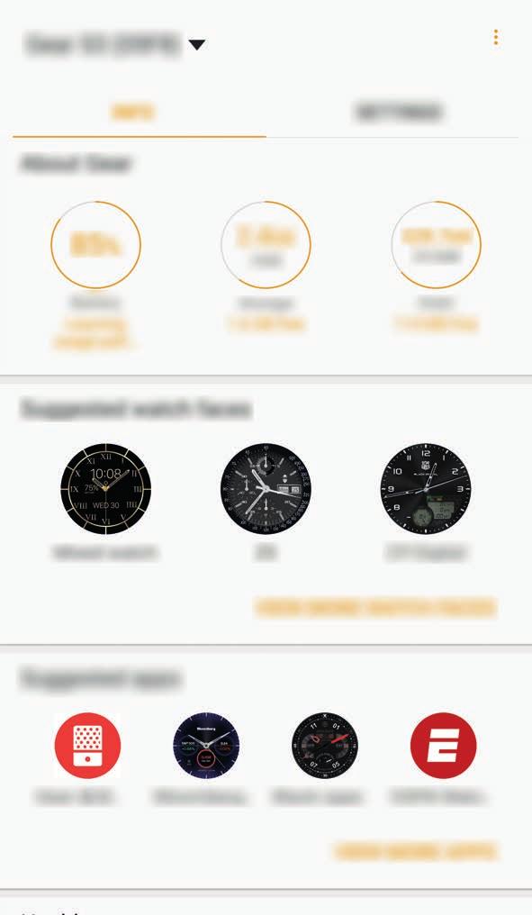Εφαρμογή Samsung Gear Εισαγωγή Για να συνδέσετε το Gear σας με κινητή συσκευή, πρέπει να εγκαταστήσετε την εφαρμογή Samsung Gear στην κινητή συσκευή σας.