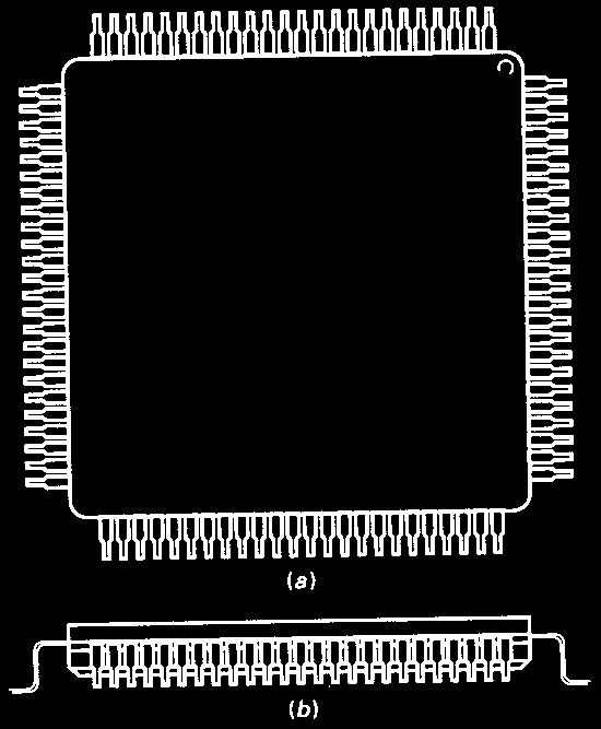 A 132-pin quad flat pack 611