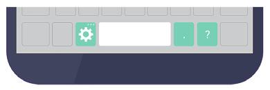 Alternatively, tap on the keyboard and tap Keyboard height and layout QWERTY keyboard layout.