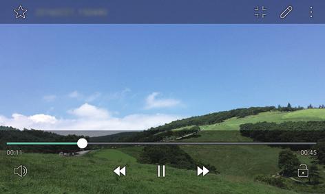 The changes are overwritten to the original file. To save the edited photo as another file, tap Save copy. Playing a video Add or delete favourites.
