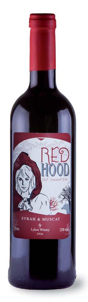 RED hood ΕΡΥΘΡΟΣ ΗΜΙΓΛΥΚΟΣ ΟΙΝΟΣ Lieblicher Rotwein - Weingärten im berühmten Anbaugebiet Aus