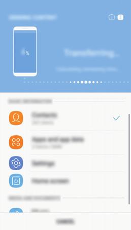του Smart Switch ή από ένα αντίγραφο ασφαλείας των δεδομένων σας μέσω του Samsung Cloud.