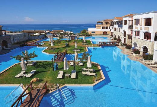 ALDEMAR OLYMPIAN FAMILY BEACH RESORT 5* LUX Family Summer Club ΣΚΑΦΙ ΙΑ, ΗΛΕΙΑ Πλούσιο πρωινό µπουφέ Αµερικανικού τύπου (07:30-10:30), Μεσηµεριανό* µπουφέ (12:30-14:30) και Βραδυνό µπουφέ**