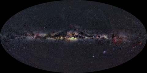 Εικόνα 1: Ο Γαλαξίας µας όπως φαίνεται από τη Γη. Η διάµετρος του γαλαξιακού δίσκου είναι περίπου 30 kpc και το ύψος του περίπου 1 kpc.