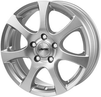 AUTEC Zenit brillantsilber & anthrazitmatt + SUV 7 x 16 34 5x110 36
