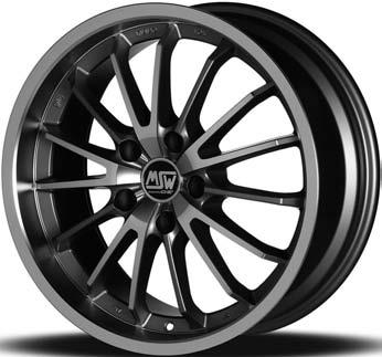 3 MSW Typ 21 mattgrau/poliert 7 x 16 16 4x108 25 4x108 37 4x100 42 4x100/4x108 7.5 x 16 35 5x100/5x112 40 5x108/5x114.