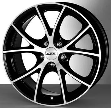 ALUTEC Cult diamantschwarz/frontpoliert 5 x 15 20 3x112 6 x 15 25 3x112 6.5 x 15 25 4x108 35 4x100 38 5x100 42 4x114.