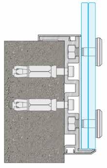 8 ΕΒ01Μ-1040 Μ10x40 Drill 1m Διατομές υαλοπίνακα τύπου D Glass section D 8.8.4 (17.52) 10.10.4 (21.