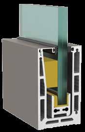 The retention of the glass panel is achieved by using special internal trolleys having the potential to shift and align the glass panels with tilting ability +/- 1 (i.e., +/- 15 mm on the upper surface of the glass) while the special gasket provides balance when setting up the glass panels.