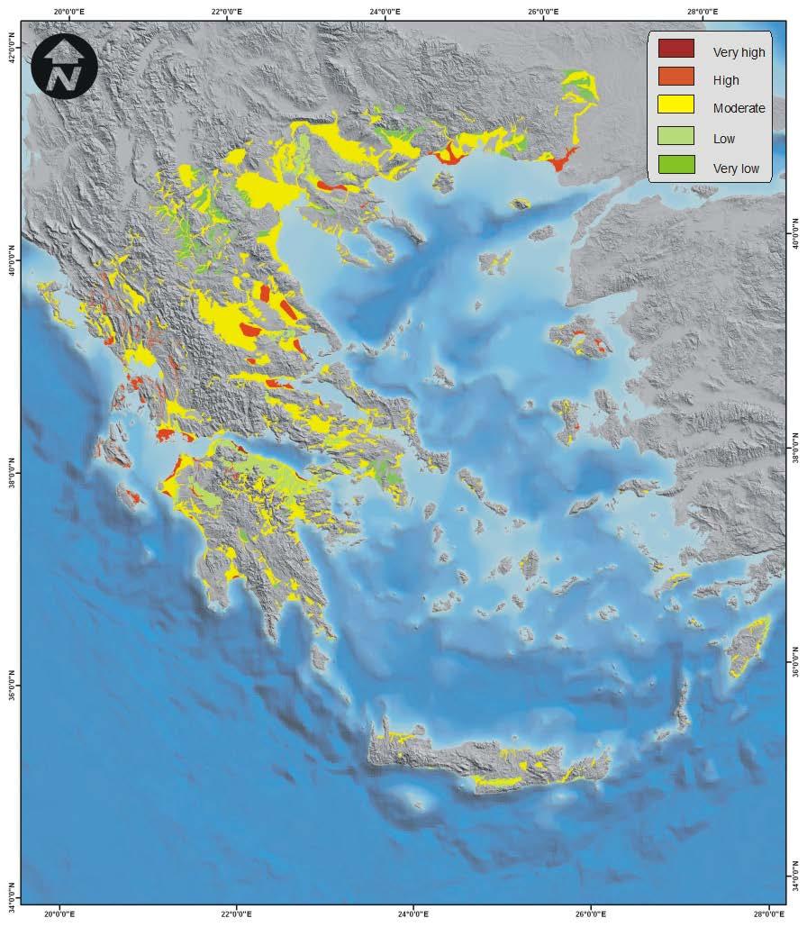 Very high Latest Holocene age + 0.36g Latest Holocene + 0.24g + past liquefaction occurrences Holocene + 0.36g + past liquefaction occurrences High Latest Holocene + 0.24g Holocene + 0.