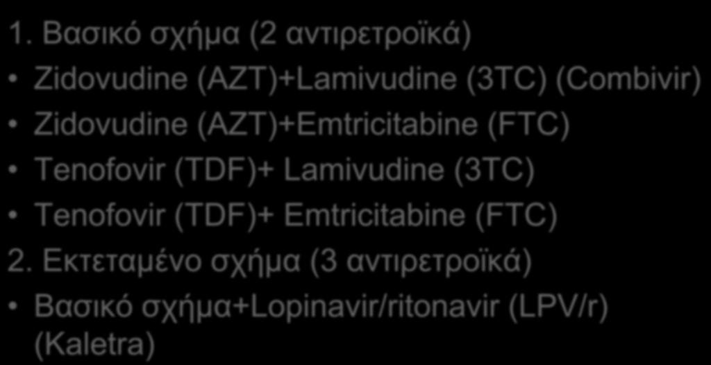 (AZT)+Lamivudine (3TC) (Combivir) Zidovudine