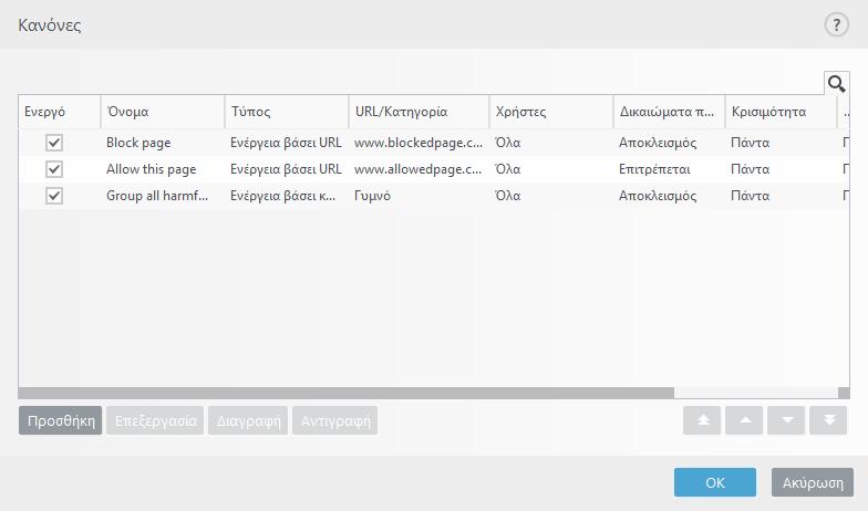 Παράδειγμα Ένα παράδειγμα μηνύματος αποκλεισμένης ιστοσελίδας θα μπορούσε να είναι Η ιστοσελίδα αποκλείστηκε επειδή θεωρείται ακατάλληλη ή περιέχει βλαβερό περιεχόμενο.