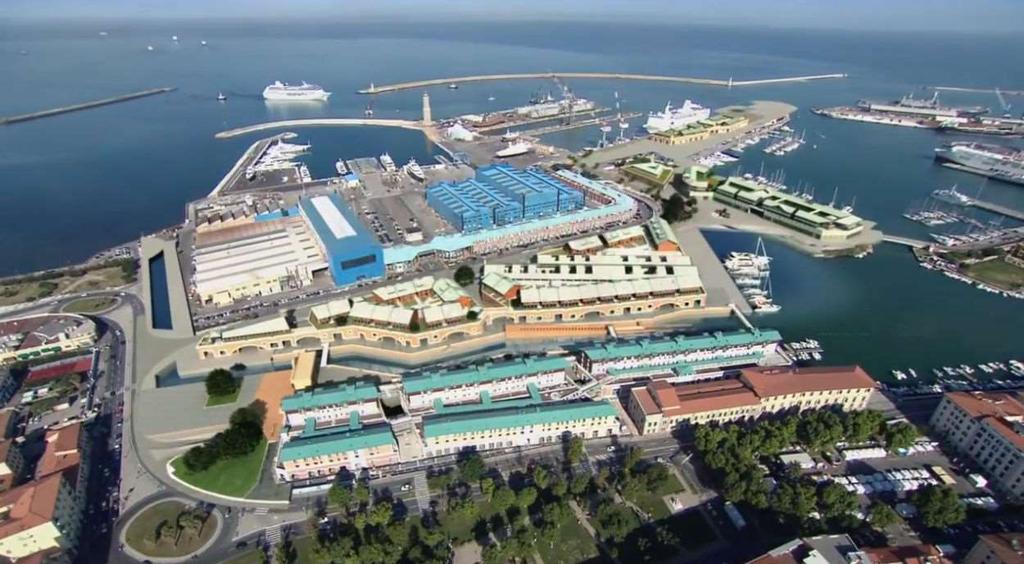 Project Porta a Mare Ανακατασκευή κτιρίων στο λιμάνι Λιβόρνο Συγκρότημα Piazza Mazzini