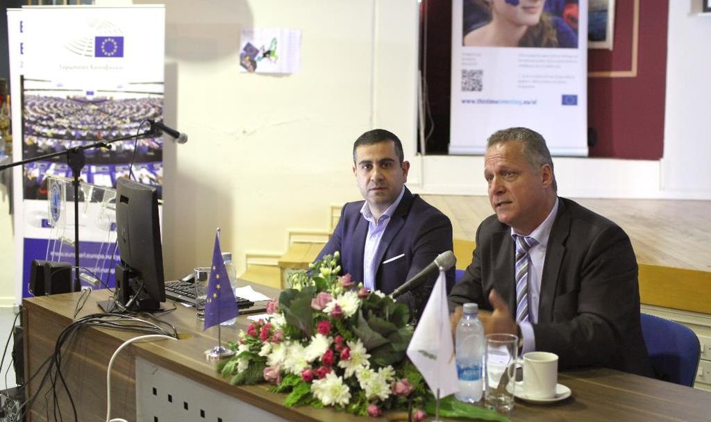 Το Γραφείο του ΕΚ στην Κύπρου ενημέρωσε επίσης τους συμμετέχοντες για τη διαδικτυακή εκστρατεία "thistimeimvoting.