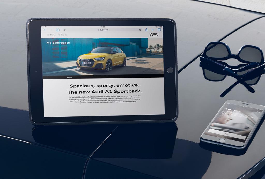50 51 Γοητεία Audi Γοητεία A1 Sportback Περισσότερα θα βρείτε online. Ανακαλύψτε τον κόσμο του νέου Audi A1 Sportback.