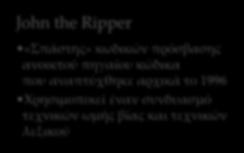 εύκολο είναι και το «σπάσιμο» κωδικών πρόσβασης με μικρό μήκος John the Ripper «Σπάστης» κωδικών