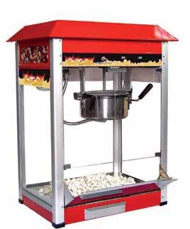 Μηχανές Popcorn Μαλλί της Γριάς FRE 82 (Μηχανή Popcorn) Σκελετός από αλουμίνιο Bάση