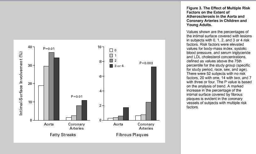 ASSOCIATION BETWEEN MULTIPLE CARDIOVASCULAR RISK FACTORS AND ATHEROSCLEROSIS IN CHILDREN AND YOUNG ADULTS for the Bogalusa Heart Study Autopsies on