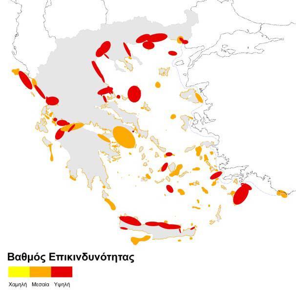 6.1.1.2 Κλιματική Αλλαγή Στην περιοχή του ΥΔ01 δεν εντοπίζονται πολλές περιοχές που να είναι ιδιαίτερα εκτεθειμένες και ευαίσθητες σε κινδύνους που προέρχονται από την άνοδο της στάθμης της θάλασσας