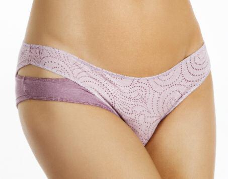 95% COTTON-5% 778 ELASTANE ΛΙΛΑDOTS-ΜΩΒ/LILA DOTS-MAUVE Size> S-ΧL Comp> 95% MODAL 5%