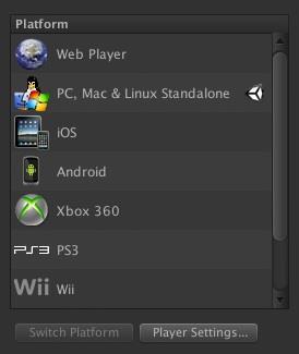 Cross Platform Το Unity 3D υποστηρίζει ανάπτυξη ηλεκτρονικών παιχνιδιών σε πολλαπλές πλατφόρμες.