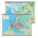 000 Διαστάσεις: Πλάτος 100 εκ Μήκος 140 εκ Πλαστικοποιημένος με πηχάκια > Χάρτης Ευρώπης Δύο Όψεων