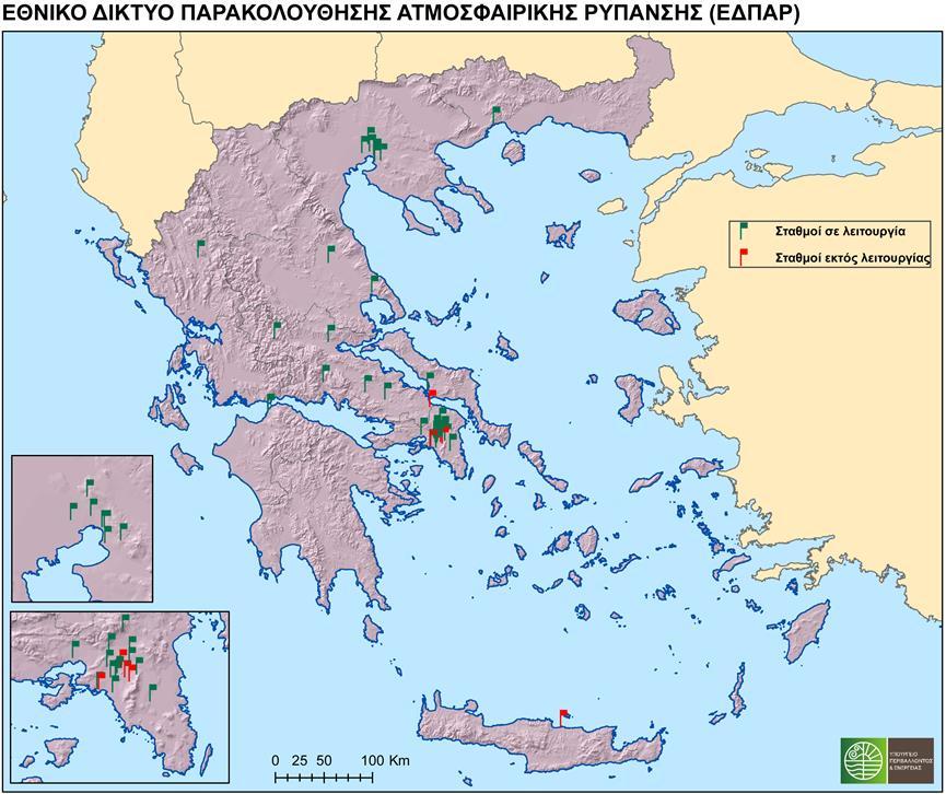 ΠΑΡΑΡΤΗΜΑ X Χάρτης σταθμών μέτρησης