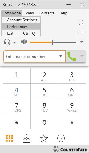 Select Softphone -> Preferences Then, select Audio Codecs to enable the Codecs shown at