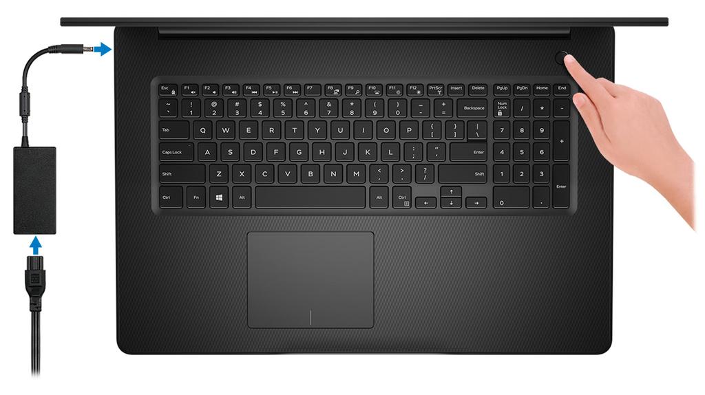 Ρύθμιση του Inspiron 3780 1 ΣΗΜΕΙΩΣΗ: Οι εικόνες που θα βρείτε στο έγγραφο ενδέχεται να διαφέρουν από τον υπολογιστή σας, πράγμα που εξαρτάται από τη συνδεσμολογία που παραγγείλατε.