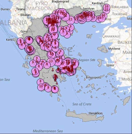 Culex Αποτύπωςη επιτηρούμενων