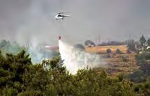 Η πυρκαγιά έλαβε γρήγορα διαστάσεις λόγω της μεταβλητότητας που παρουσίαζε η ένταση και η διεύθυνση του ανέμου, του είδους της βλάστησης, της ποσότητας