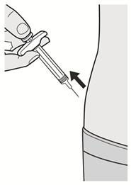 Βήμα 11: Αφαίρεση της βελόνας Τραβήξτε τη βελόνα έξω από το δέρμα με την ίδια γωνία με την οποία εισήχθη. Μην τοποθετήσετε ξανά το καπάκι της βελόνας.