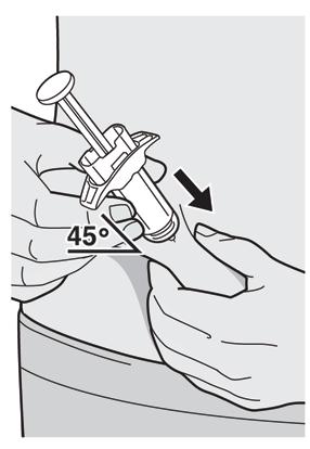 Βήμα 8: Τσιμπήστε και ανασηκώστε Τσιμπήστε και ανασηκώστε το δέρμα στη θέση της ένεσης, όπως φαίνεται στην
