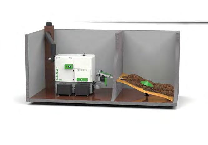 Spring steel blade delivery systems, transport and meter fuel such as saw shavings, pellets and chips up to a size of G50 (medium coarseness from 30 to 50 mm).
