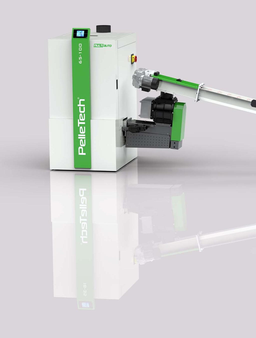14 Multiauto Series The Multiauto pellet and wood chip boilers from CaminoDesign set new standards regarding convenience, efficiency and safety of heating with Biomass fuels.