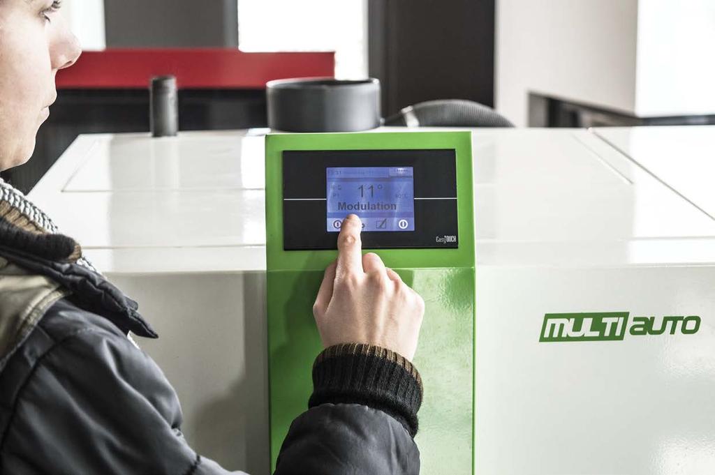 20 TOUCH SCREEN CONTROL PANEL Multiauto series CHANGING BETWEEN FUEL TYPES IS SIMPLE, VIA THE BUILT-IN, MENU DRIVEN TOUCH SCREEN CONTROL PANEL SUPPLIED AS STANDARD.