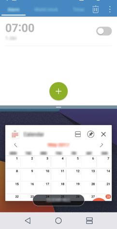 To stop the Multi window feature, touch and hold. The Multi window feature is not supported by some apps, including downloaded apps.