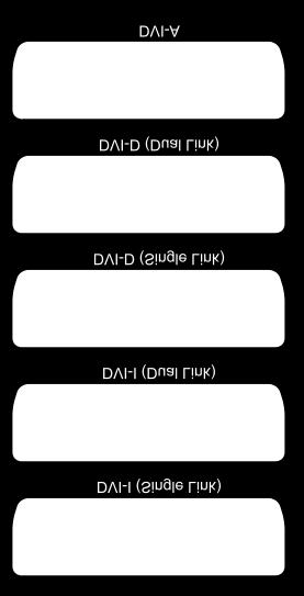 digital may be single or dual link) DVI-D (digital