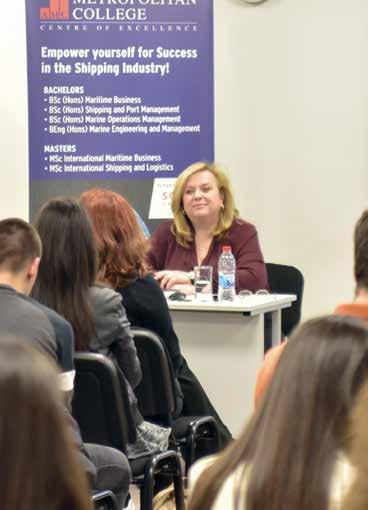 Στο πλαίσιο του θεσμού, το Μητροπολιτικό Κολλέγιο φιλοξενεί καθ όλη τη διάρκεια του ακαδημαϊκού έτους ηγετικές φυσιογνωμίες και εξέχουσες προσωπικότητες του κλάδου της Ναυτιλίας, οι οποίοι
