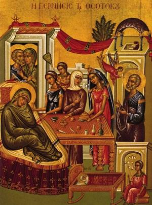 September 8, 2019 Sunday Before Holy Cross The Nativity of Our Most Holy Lady the Theotokos and Ever-Virgin Mary Sophronios, Bishop of Iberia Epistle: Galatians 6:11-18 Gospel: John 3:13-17 The